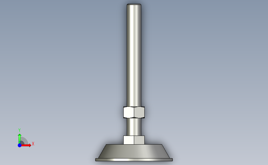 ajd-d88-m16-l150_asm简易型地脚.stp 正面视图
