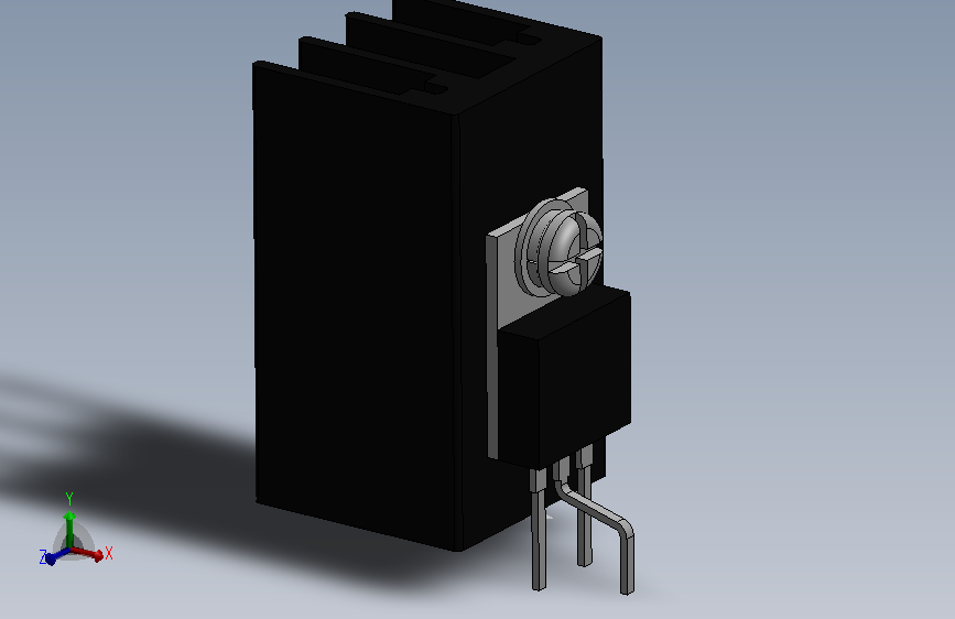 Transistor unidentified with heat sink_晶体管未与散热器连接