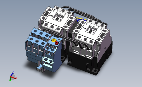 带热继电器的换向用双接触器
