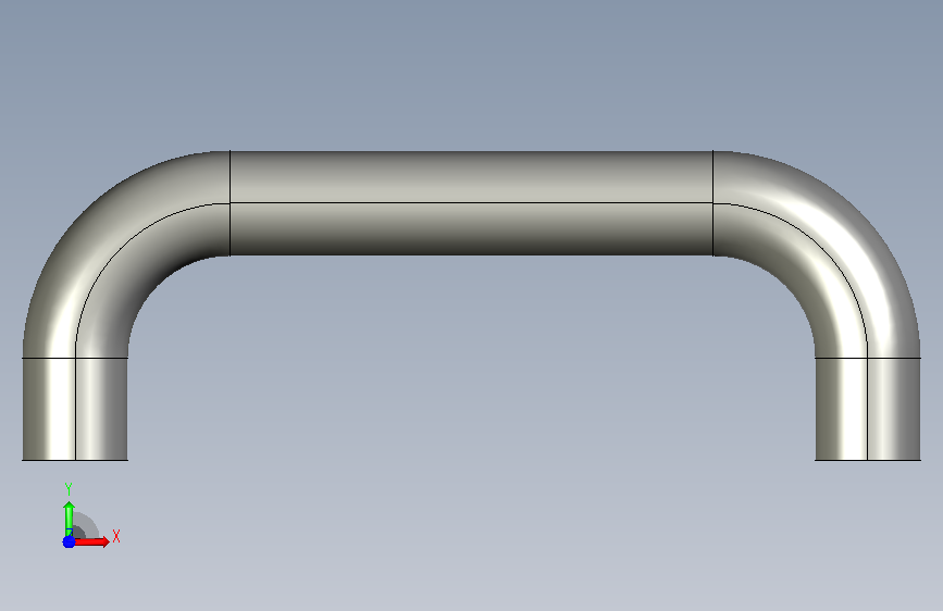 A-740-20-128 U型把手 正面视图