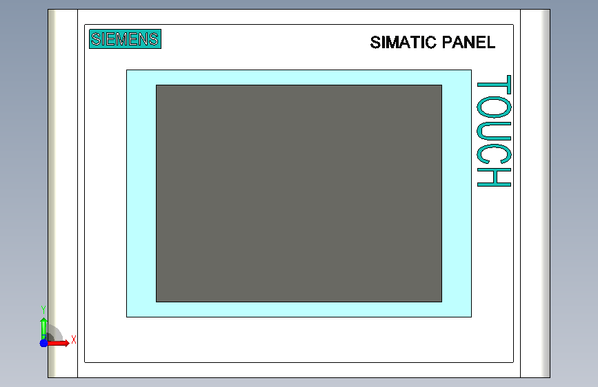 A0007834-SIMATIC 触摸面板 PC - 6英寸 - 256色 正面视图
