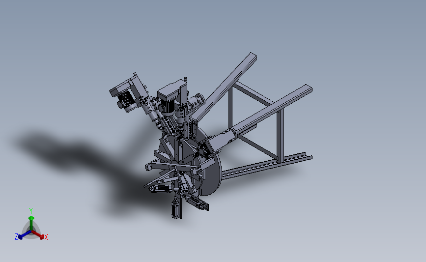 3轴自动钻孔机床3D模型