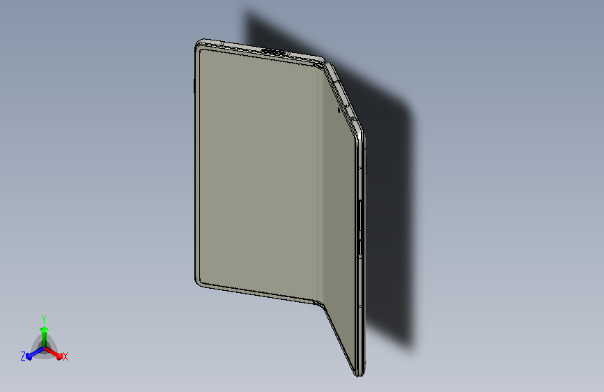 VIVO X FOLD折叠屏手机STP格式3D模型