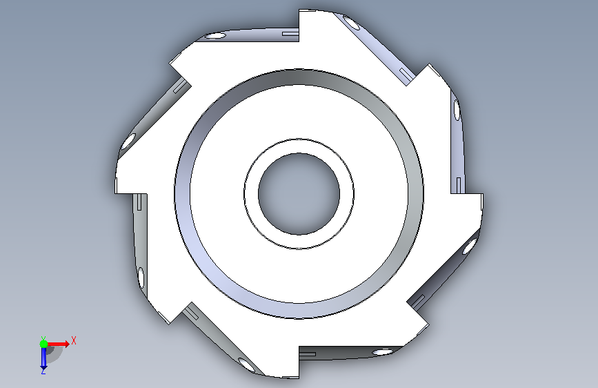 铣刀(Milling cutter) 俯视图
