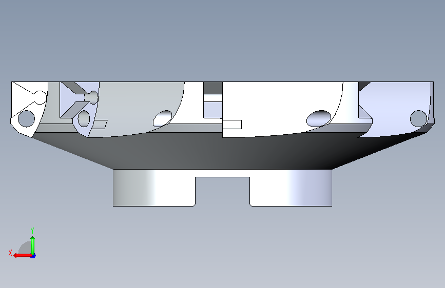 铣刀(Milling cutter) 背面视图