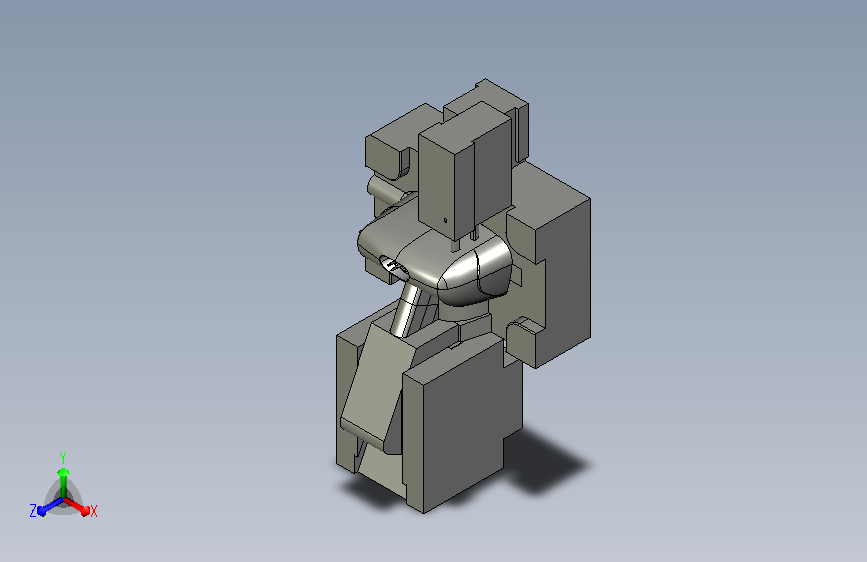 内抽芯滑块 斜滑块 普通滑块 组合结构3D模型