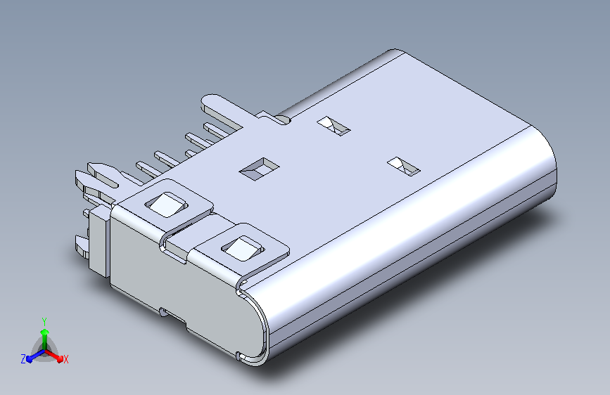 USB C型直角连接器KH-type-C-CY-14P