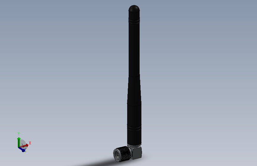 GSM_ANT_2 是一款直角弯头 SMA 接口的 GSM_GPRS_2G 全向胶棒天线，是工业设备、物联网模块里非常常见的外接天线