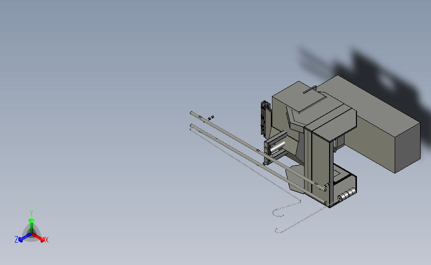 数控机床机械自动送料机.stp