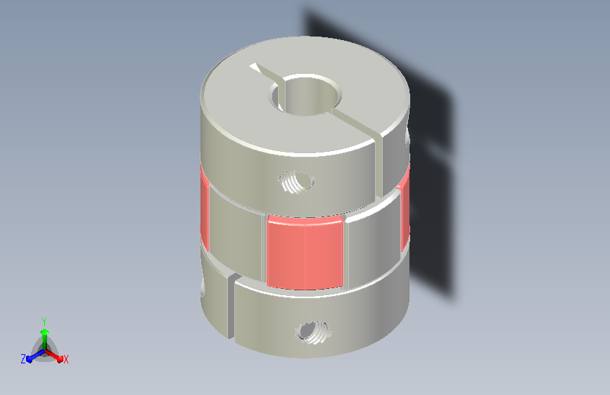 爪形联轴器 l30-d25-claw-coupling-coupler-8-to-8-mm