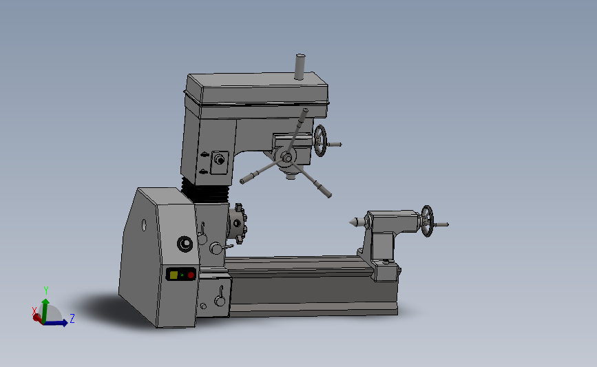 小型钻车床3D模型_914