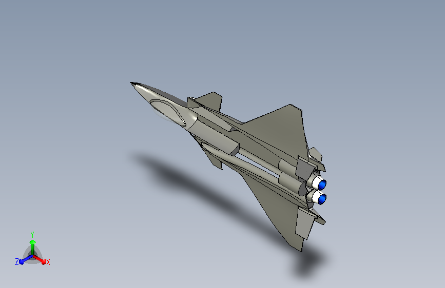 歼20飞机3D模型
