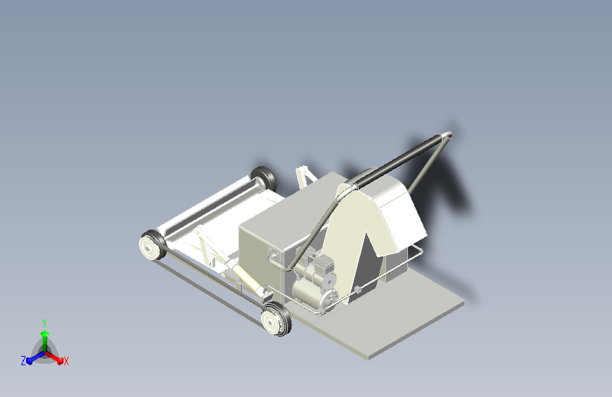 小型林果收获机sw14可编辑+cad+说明书