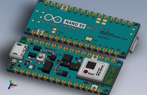 Arduino Top Bottom NANO 33 BLE SENSE_Arduino 顶部底部 NANO 33 BLE SENSE