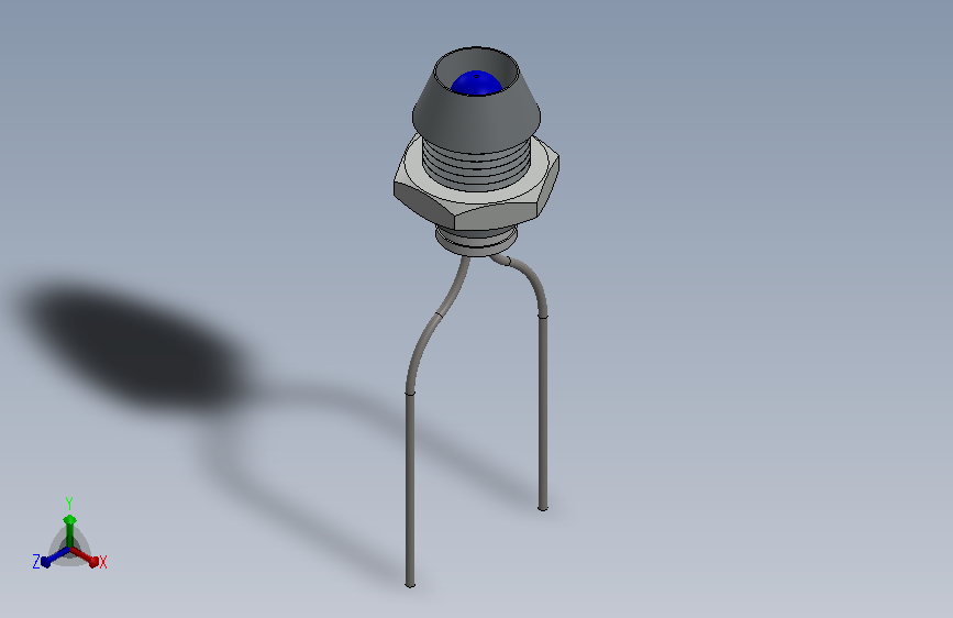 LED 3mm Socket Base.SLDPRT_3mm LED插头基座