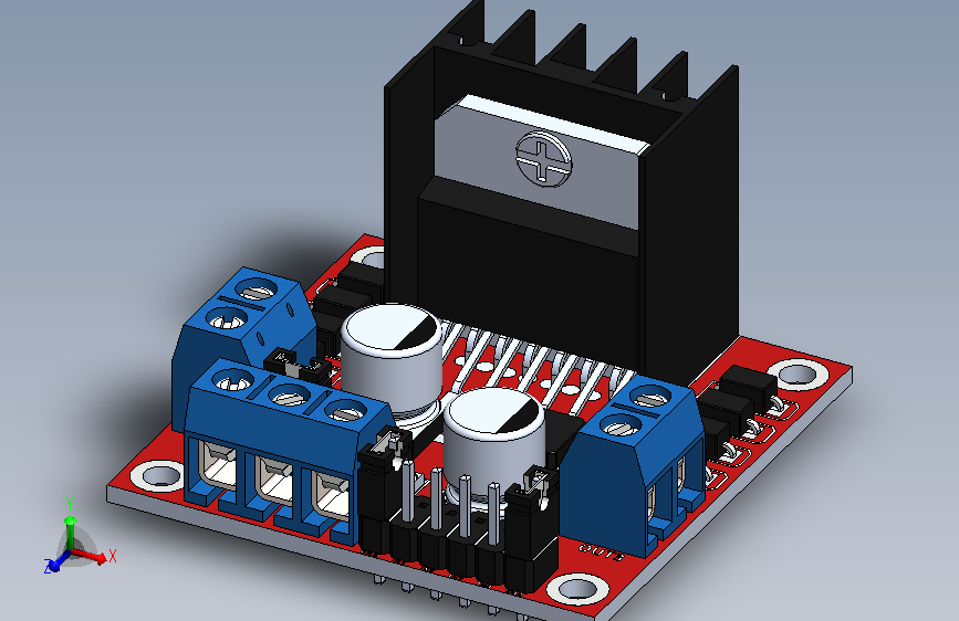 L298N Dual H Bridge.SLDPRT_L298N 双H桥驱动器
