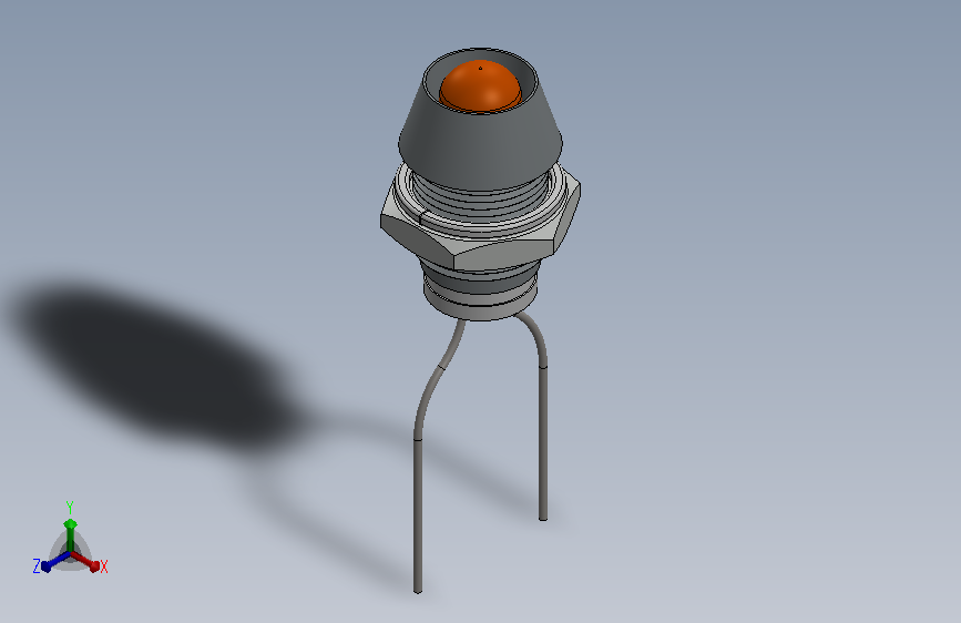 LED 5mm Socket Base.SLDPRT_5mm LED插座基座