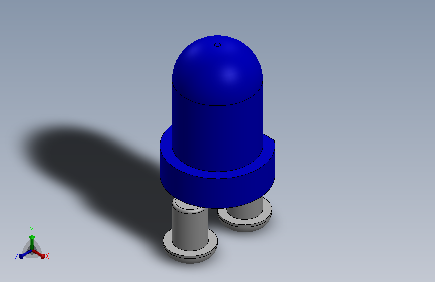 LED Small BLUE Soldered.SLDPRT_小LED 蓝色 焊接