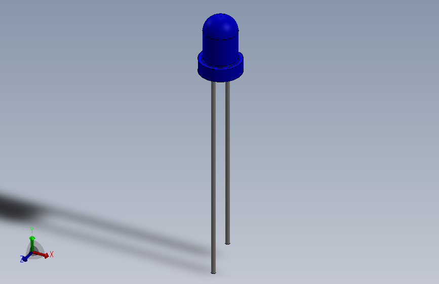 LED Small BLUE.SLDPRT_LED 小号 蓝色
