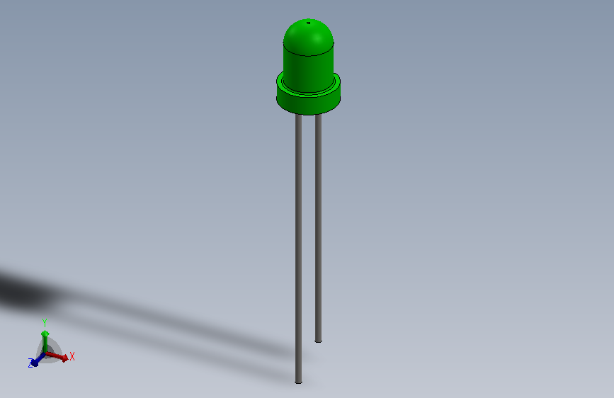 LED Small GREEN.SLDPRT_LED 小型 绿色
