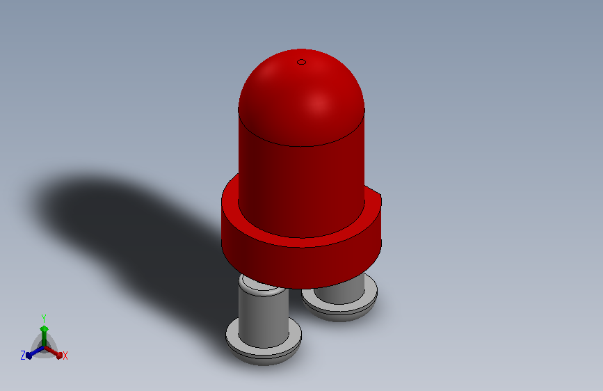 LED Small RED Soldered.SLDPRT_小型红色LED焊接