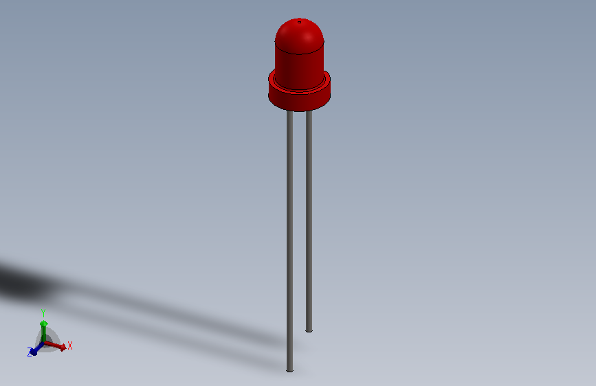 LED Small RED.SLDPRT_LED 小型红色
