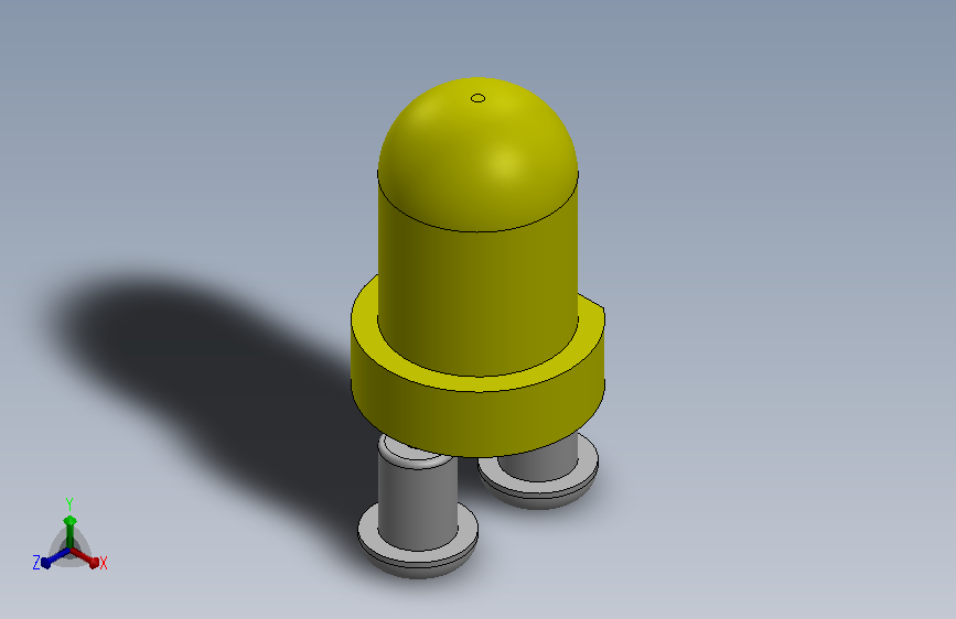 LED Small YELLOW Soldered.SLDPRT_小LED 黄色 焊接