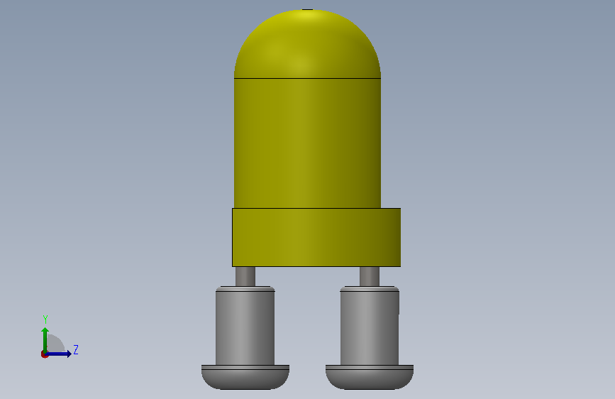 LED Small YELLOW Soldered.SLDPRT_小LED 黄色 焊接