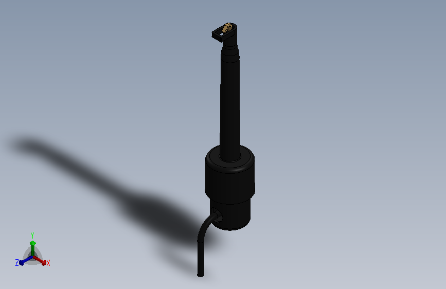Mini-Hook Probe BLACK-001.SLDPRT_迷你-钩形探针 黑色-001