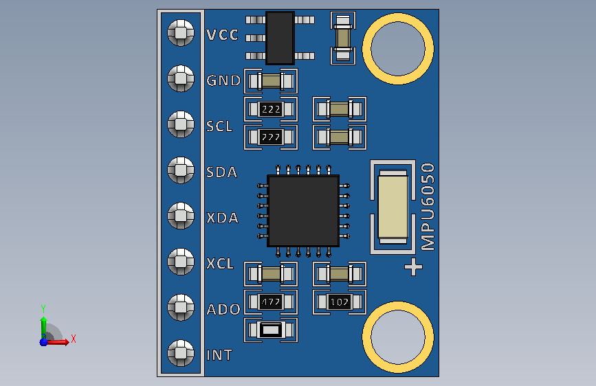 MPU-6050 Module.SLDPRT_MPU-6050模块