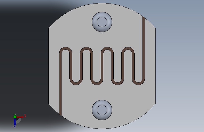 Photo Resistor GL5528.SLDPRT_光敏电阻 GL5528 俯视图