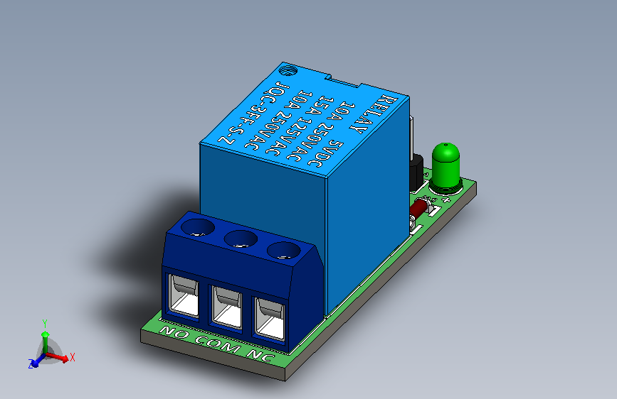 Relay Module 5V.SLDPRT_继电器模块 5V