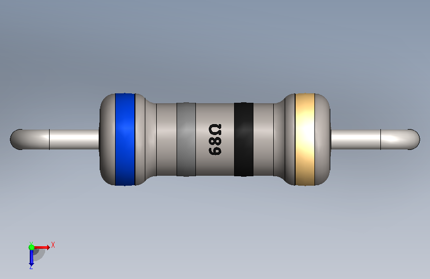 Resistor 68 Ohm.SLDPRT_68欧电阻器