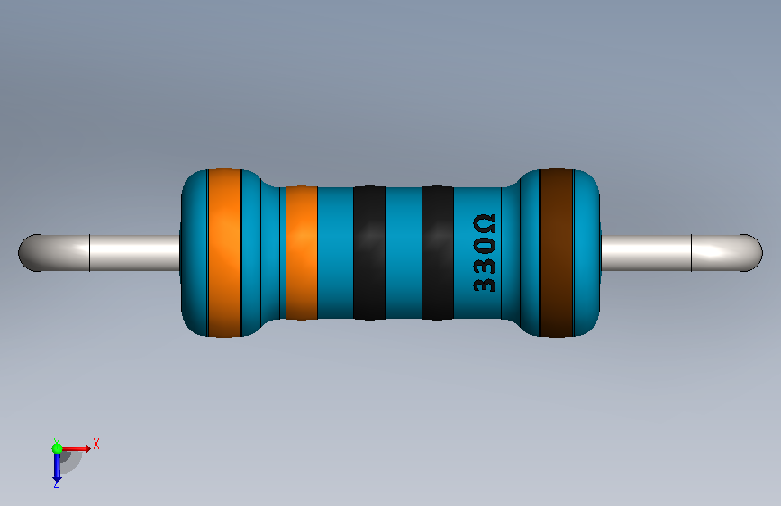 Resistor 330 Ohm Blue.SLDPRT_330欧电阻 蓝色
