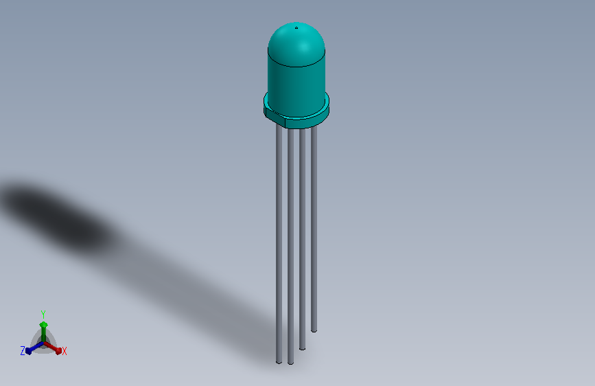 RGB-LED Cyan.SLDPRT_R国家标准(国标)-LED 青色