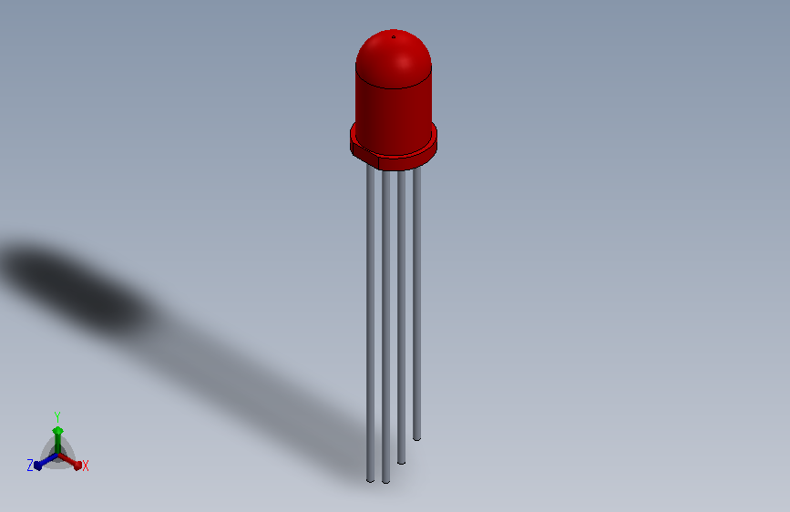 RGB-LED Red.SLDPRT_R国家标准(国标)-LED红光