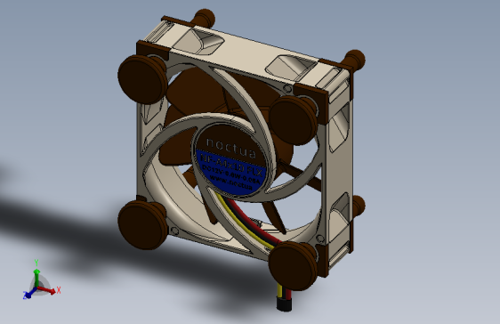 SRM Noctua 12V Cooling Fan.SLDPRT_SRM Noctua 12V 风扇