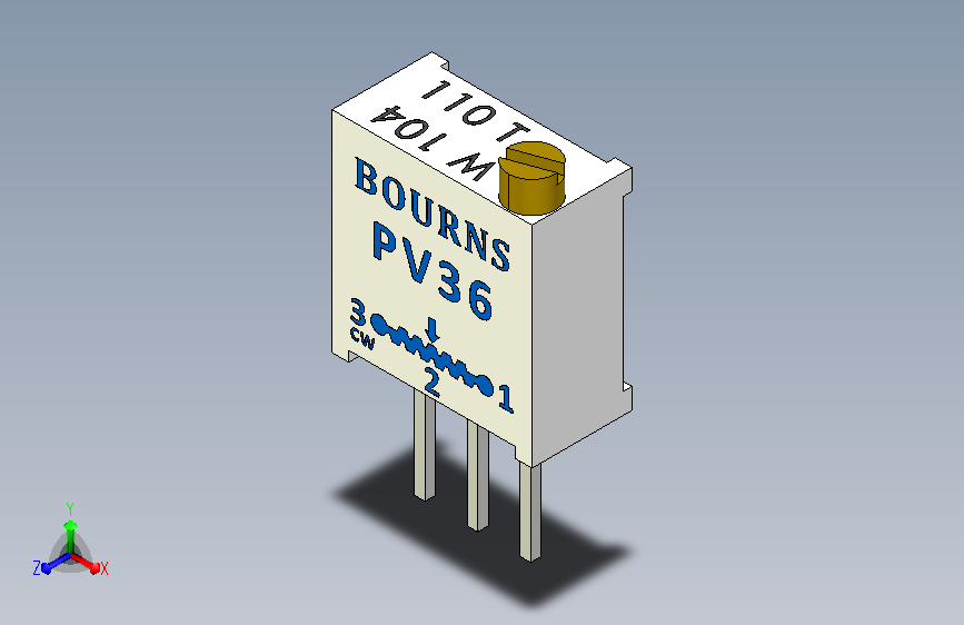 STEP Trimmer Resistor 100K Ohm.STEP_STEP可调电阻器 100K欧姆_.