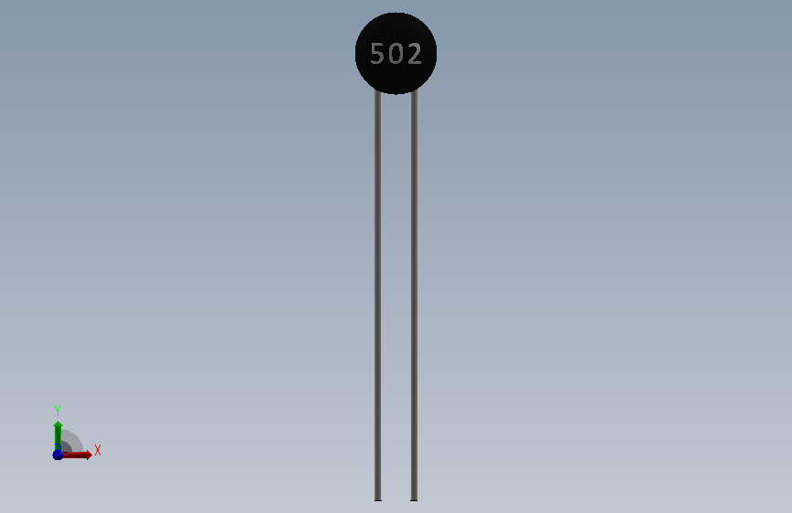 Thermistor 502 5K.SLDPRT_热敏电阻502 5K