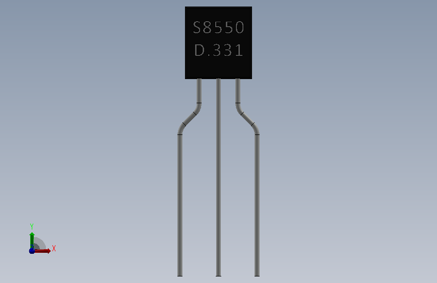 Transistor S8550 PNP.SLDPRT_晶体管 S8550 PNP
