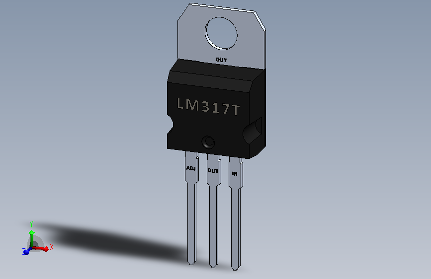Voltage Regulator LM317T.SLDPRT_电压调节器 LM317T