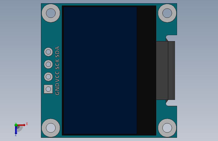 0.96 Inch OLED Display Module I2C.SLDPRT_0.96英寸OLED显示屏模块I2C