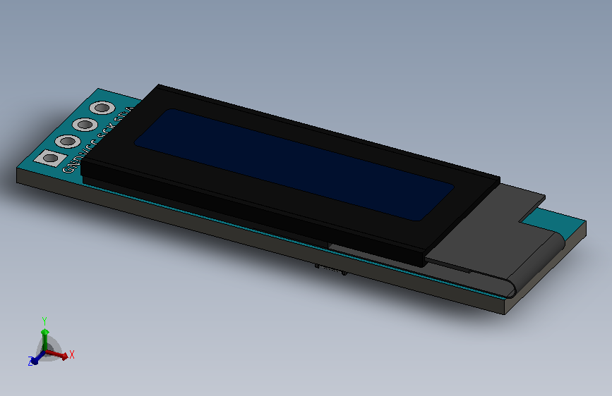 0.91 Inch OLED Display Module I2C.SLDPRT_0.91 英寸 OLED 显示模块 I2C