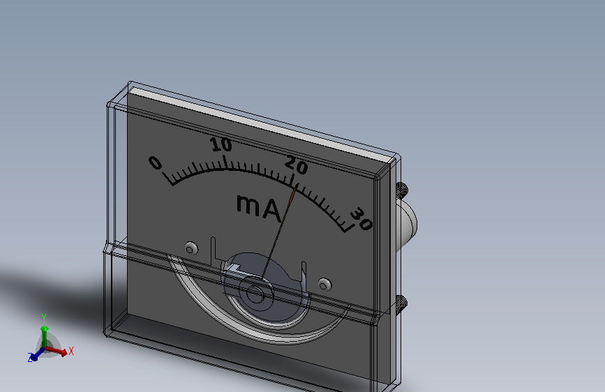 50mA Analog Meter.SLDPRT_50毫安模拟仪表
