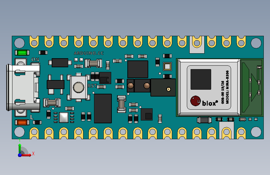 Arduino NANO 33 SENSE BLE.SLDPRT_Arduino NANO 33 SENSE BLE