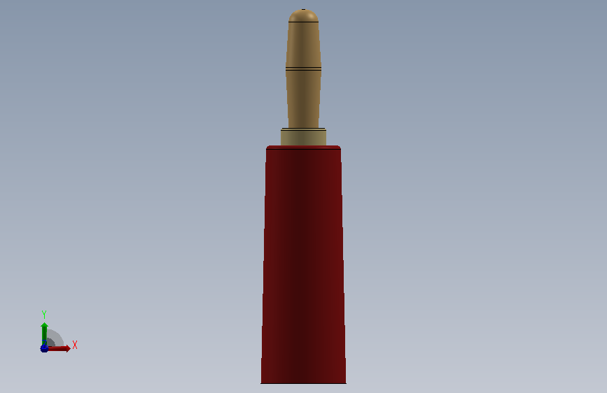 Banana Plug RED.SLDPRT_香蕉插头 红色