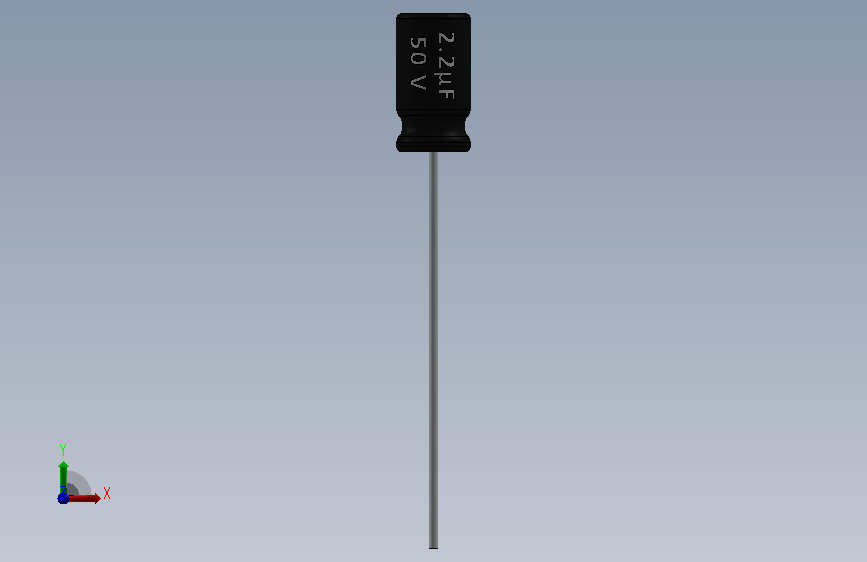 Capacitor 2.2uF-50V.SLDPRT_电容 2.2uF-50V