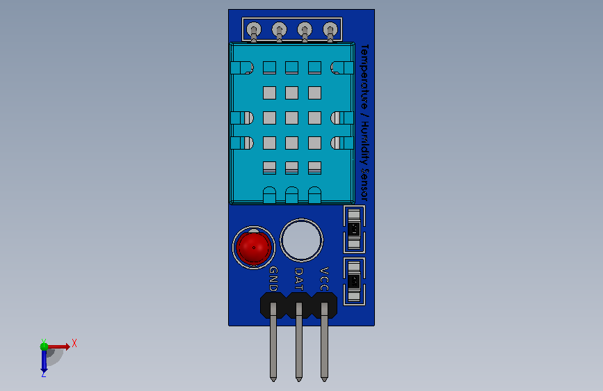 DHT11 Temp-Humidity Sensor.SLDPRT_DHT11 温湿度传感器