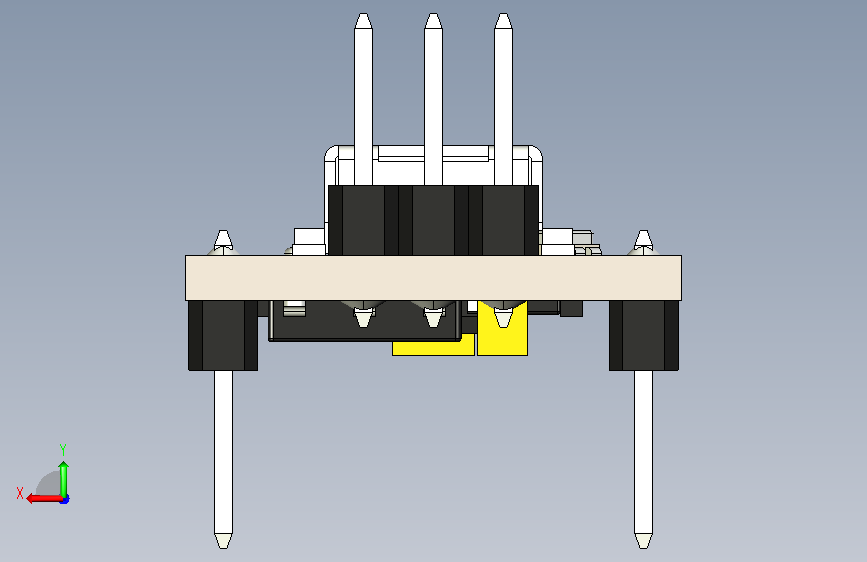 IGES ARDUINO NANO - A000005.IGS_IGES ARDUINO NANO-A000005__ 背面视图