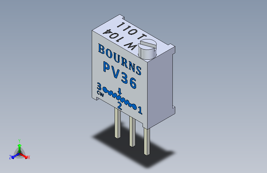 IGES Trimmer Resistor 100K Ohm.IGS_IGES可调电阻器100K欧姆_ _